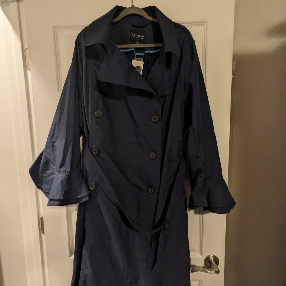 Eloquii double breasted trench coat